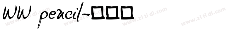 WW pencil字体转换